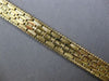 ANTIQUE WIDE 14KT YELLOW GOLD 3D CLASSIC HANDCRAFTED MATTE & SHINY FUN BRACELET