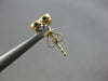 1.2CT DIAMOND & AAA SAPPHIRE 14KT YELLOW GOLD 3D INVISIBLE FLOWER STUD EARRINGS