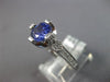 1.84CT DIAMOND & AAA TANZANITE 18KT WHITE GOLD 3D ROUND 4 PRONG ENGAGEMENT RING