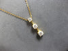 .35CT DIAMOND 14KT YELLOW GOLD 3 STONE JOURNEY PAST PRESENT FUTURE PENDANT 28173