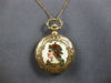 ANTIQUE 14KT YELLOW GOLD FILIGREE MULTI COLOR ENAMEL POCKET WATCH/PENDANT #28130