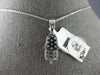 ESTATE .30CT DIAMOND 14KT WHITE GOLD CLASSIC CHAMSA HAMSA LUCKY FLOATING PENDANT