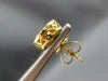 ESTATE .85CT DIAMOND 18KT YELLOW GOLD CLUSTER INVISIBLE HALO EARRING JACKET SET