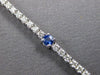 2.69CT DIAMOND & AAA SAPPHIRE 14K WHITE GOLD 3D CLASSIC ETERNITY TENNIS BRACELET