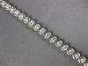 ESTATE 2.0CT DIAMOND 14K WHITE GOLD 3D ROUND BEZEL PRONG CLASSIC TENNIS BRACELET