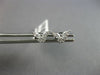 SMALL .31CT DIAMOND 14KT WHITE GOLD 3D ROUND & MARQUISE BUTTERFLY STUD EARRINGS