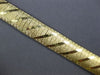 ESTATE WIDE 14KT YELLOW GOLD 3D CLASSIC MATTE & SHINY ITALIAN CUFF LOVE BRACELET