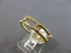 .16CT DIAMOND 14KT YELLOW GOLD 3D ROUND CLASSIC RECTANGULAR LOVE KNOT FUN RING