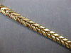 ESTATE 14KT YELLOW GOLD 3D MATTE & SHINY MULTI LEAF V SHAPE ITALIAN FUN BRACELET