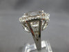 EXTRA LARGE 15.51CT DIAMOND & AAA MORGANITE 14KT WHITE GOLD CUSHION & ROUND RING