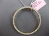 ESTATE LARGE 1.04CT DIAMOND 14KT YELLOW GOLD 3D CIRCLE OF LIFE FLOATING PENDANT