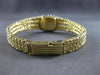 LARGE .30CT DIAMOND 14KT 2 TONE GOLD 3D GENEVE SQUARE QUARTZ LADY'S WATCH #27807