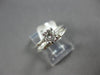 .65CT DIAMOND 14KT WHITE GOLD 3D ROUND & BAGUETTE ENGAGEMENT WEDDING RING SET