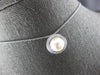 .16CT DIAMOND & AAA SOUTH SEA PEARL 14KT WHITE GOLD SOLITAIRE FLOATING PENDANT