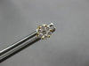 ESTATE .38CT DIAMOND 18KT YELLOW GOLD 3D CLASSIC FLOWER INVISIBLE STUD EARRINGS