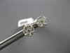 .50CT DIAMOND 14KT YELLOW GOLD CLUSTER INVISIBLE FLOWER SCREWBACK STUD EARRINGS