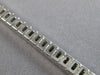 ESTATE 5.42CT DIAMOND 14KT WHITE GOLD PRINCESS CHANNEL INVISIBLE TENNIS BRACELET