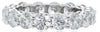 3.75CT DIAMOND 18KT WHITE GOLD 3D SHARED PRONG ETERNITY WEDDING ANNIVERSARY RING