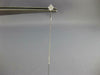 LONG .14CT DIAMOND 14KT WHITE GOLD 3D GEOMETRICAL CAHIN BAR FUN HANGING EARRINGS