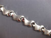 ESTATE WIDE 14KT WHITE GOLD 3D MATTE & SHINY BUTTERFLY V SHAPE FUN BRACELET
