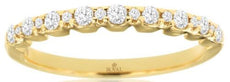 .25CT DIAMOND 14K YELLOW GOLD 3D ROUND CLASSIC SHARED PRONG FUN ANNIVERSARY RING