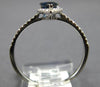 .66CT DIAMOND & AAA SAPPHIRE 14KT WHITE GOLD PEAR SHAPE & ROUND HALO LOVE RING