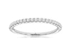 ESTATE .20CT DIAMOND 14K WHITE GOLD CLASSIC ROUND SEMI ETERNITY ANNIVERSARY RING