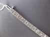 ESTATE WIDE 5.35CT DIAMOND 14KT WHITE GOLD ROUND FILIGREE SQUARE TENNIS BRACELET