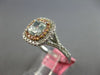LARGE GIA 1.45CT WHITE PINK & GREEN DIAMOND 18KT WHITE & ROSE GOLD CLASSIC RING