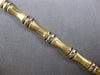 ESTATE LONG 14KT 2 TONE GOLD 3D CLASSIC BAMBOO LOVE BRACELET