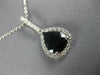 3.53CT DIAMOND & AAA SAPPHIRE 14KT WHITE GOLD PEAR SHAPE HALO TEAR DROP PENDANT