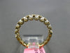 ESTATE .91CT DIAMOND 18K YELLOW GOLD ROUND LUCIDA SEMI ETERNITY ANNIVERSARY RING