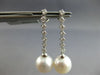 .42CT DIAMOND & AAA SOUTH SEA PEARL 18KT WHITE GOLD 3D JOURNEY HANGING EARRINGS