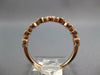 .48CT DIAMOND 14K ROSE GOLD 3D ROUND MULTI FLOWER SEMI ETERNITY ANNIVERSARY RING