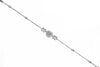 .49CT DIAMOND 18KT WHITE GOLD ROUND & BAGUETTE HEART SHAPE BY THE YARD BRACELET
