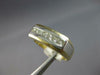 ESTATE .52CT DIAMOND 14K 2 TONE PRINCESS CHANNEL INVISIBLE MENS ANNIVERSARY RING