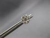 ESTATE .41CT DIAMOND 14KT WHITE GOLD 3D CLASSIC FLOWER STUD EARRINGS