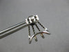 ESTATE .44CT DIAMOND 18KT WHITE GOLD 3D MULTI ROW UMBRELLA FUN HANGING EARRINGS