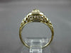 ANTIQUE ART DECO .40CT OLD MINE DIAMOND 18K WHITE GOLD 3D ENGAGEMENT RING #27350