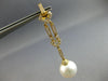 LARGE .69CT DIAMOND & AAA SOUTH SEA PEARL 18KT YELLOW GOLD MULTI SHAPE EARRINGS
