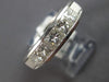 LARGE 1.50CT DIAMOND 14KT WHITE GOLD 5 STONE CHANNEL INVISIBLE ANNIVERSARY RING