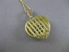 LARGE ESTATE 2.60CTW DIAMOND HEART 14K WHITE & YELLOW 2 TONE GOLD PENDANT #1878