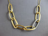 1.10CT DIAMOND 14KT 2 TONE GOLD MATTE & SHINY MULTI LINK SEMI ETERNITY NECKLACE