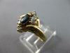 .30CT DIAMOND & AAA SAPPHIRE 14KT 2 TONE GOLD ROUND MARQUISE & BAGUETTE FUN RING