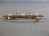 ANTIQUE .50CT AAA SAPPHIRE & SOUTH SEA PEARL 14KT ROSE GOLD BROOCH/PENDANT 28106