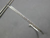 ESTATE .37CT DIAMOND 18K WHITE GOLD 3D CLASSIC 2MM FLEXIBLE CUFF BANGLE BRACELET
