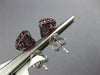 ESTATE 1.99CT AAA RUBY 18KT WHITE GOLD 3D PUFF HEART STUD EARRINGS