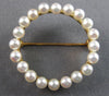 LARGE AAA SOUTH SEA PEARL 14KT YELLOW GOLD 3D CIRCLE OF LIFE BROOCH PIN #27523