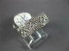 ESTATE .75CT DIAMOND 14K WHITE GOLD FILIGREE MULTI LEAF WEDDING ANNIVERSARY RING