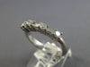 .45CT DIAMOND 14KT WHITE GOLD ROUND & BAGUETTE 7 STONE WEDDING ANNIVERSARY RING
